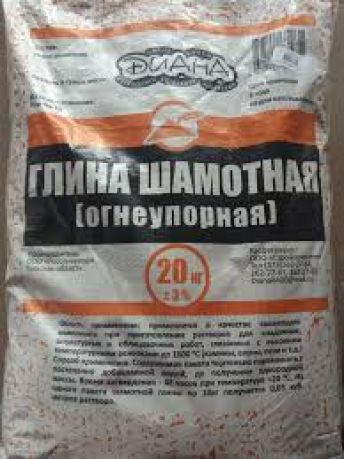 Глина шамотная огнеупорная Диана (10кг)