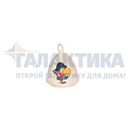 Шапка для бани и сауны детская "ПОПУГАЙ"
